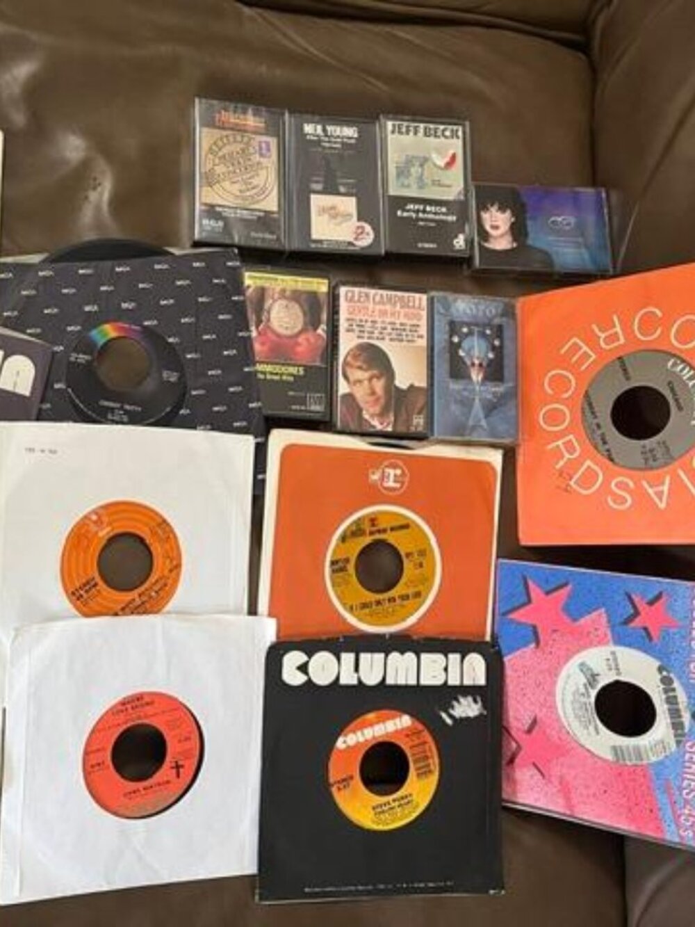 Eclectic private collection 45's & Cassettes,great condition